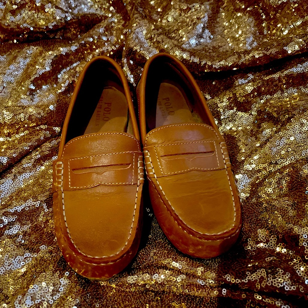 Ralph Lauren Boys loafers size 4 1/2 New without box. Purchased and never used